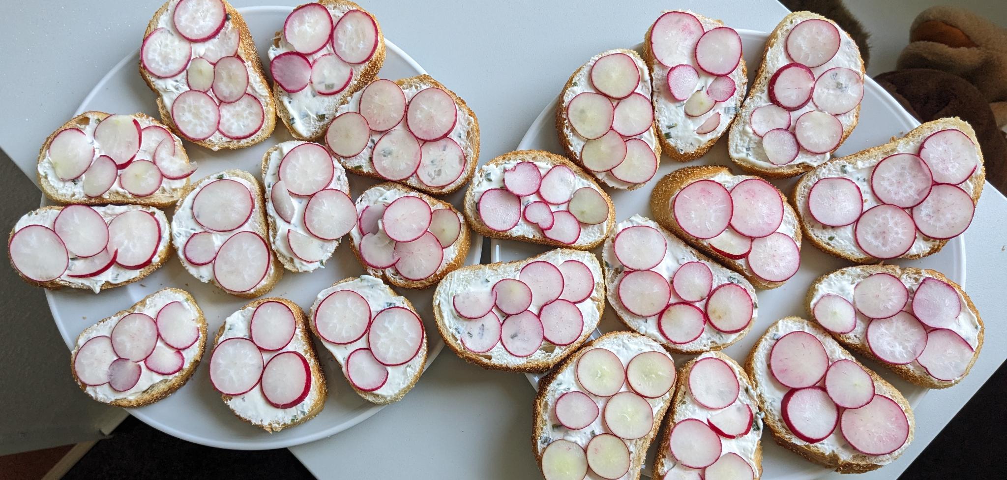 Brot mit Radieschen