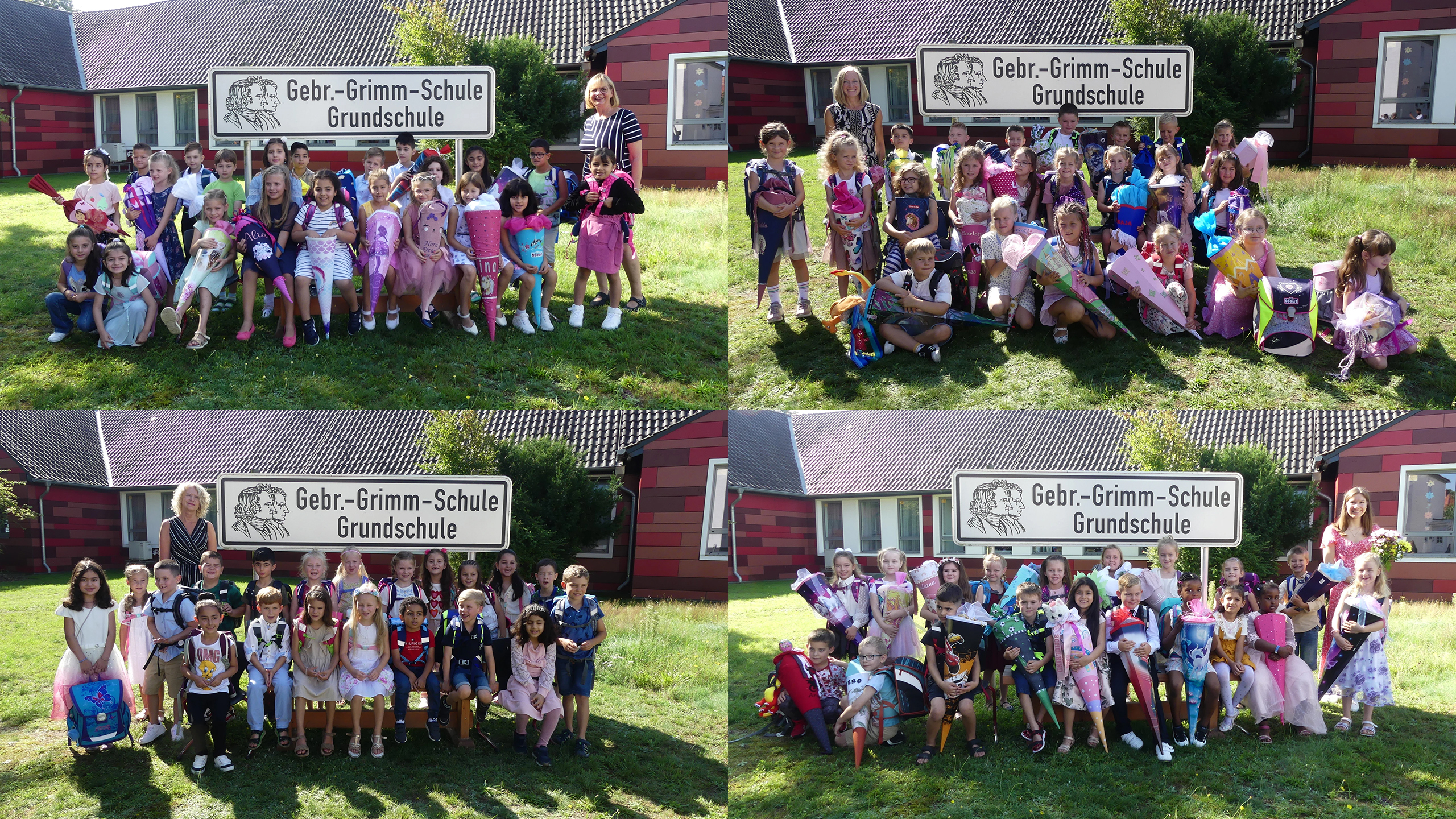 Bildercollage der Klassenfotos